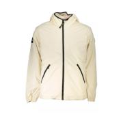 Witte hoodie met rits Napapijri , Beige , Heren