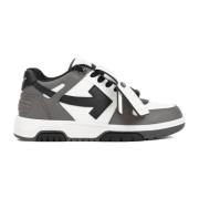 Grijze Leren Sneakers Stijlvol Ontwerp Off White , Multicolor , Heren