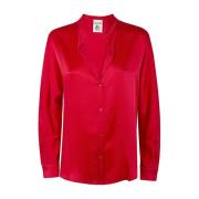 Lipstick Jeanne Shirt Semicouture , Red , Dames