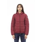 Rode Gewatteerde Hoodie Jas Invicta , Red , Dames