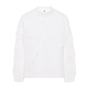 Kabeltrui Kant Sweater Ermanno Scervino , White , Dames