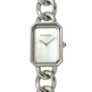 Pre-owned Stainless Steel watches Chanel Vintage , White , Dames