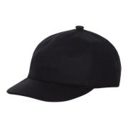 Wollen Baseballpet met Klep Kiton , Black , Heren