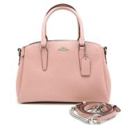 Pre-owned Leather handbags Coach Pre-owned , Pink , Dames