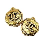 Pre-owned Metal chanel-jewelry Chanel Vintage , Yellow , Dames