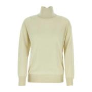 Comfortabele Sand Wol Trui Jil Sander , Beige , Dames