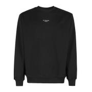 Klassieke Slogan Sweatshirt Drole de Monsieur , Black , Heren