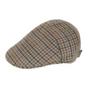 Geruite wollen pet Borsalino , Brown , Heren