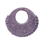 Ronde Kristallen Clutch Tas Hibourama , Purple , Dames