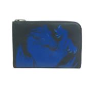 Pre-owned Canvas wallets Hermès Vintage , Blue , Dames