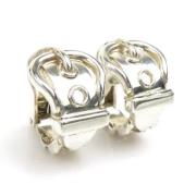 Pre-owned Metal earrings Hermès Vintage , Gray , Dames