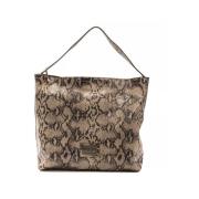 Python Print Leren Schoudertas Pompei Donatella , Brown , Dames