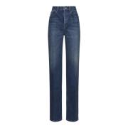 Clyde Blauwe Denim Jeans Saint Laurent , Blue , Dames