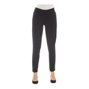 Broek met zijzakken - Slim Fit Alpha Studio , Black , Dames