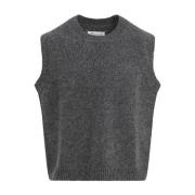 Donkergrijze Gilet Vest Maison Margiela , Gray , Heren