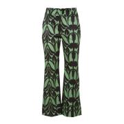 Hendrix Broek - Ananas Print, Hoge Taille, Zware Katoen La DoubleJ , M...