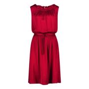 Casual Jurk met Strikceintuur Betty & Co , Red , Dames