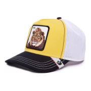 Gele Leeuw Trucker Cap Goorin Bros , Multicolor , Heren