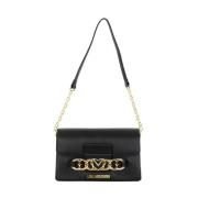 Zwarte Schoudertas Stijlvol Modieus Moschino , Black , Dames