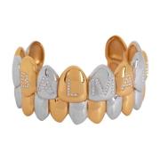 Messing en kristal griz manchet armband Balmain , Yellow , Heren