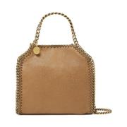 Bruin Leren Whipstitch Kettingtas Stella McCartney , Brown , Dames