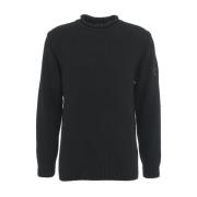 Zwarte Gebreide Trui Aw24 C.p. Company , Black , Heren