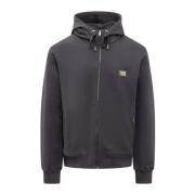 Hoodie met rits Dolce & Gabbana , Blue , Heren