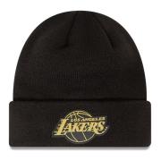 Lakers Metallic Badge Beanie New Era , Black , Unisex