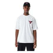 Bulls NBA Wit Tee Shirt New Era , White , Heren