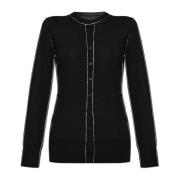 Wol wollen cardigan MM6 Maison Margiela , Black , Dames