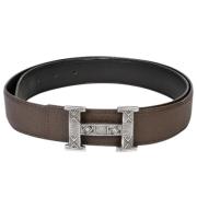 Pre-owned Leather belts Hermès Vintage , Brown , Dames