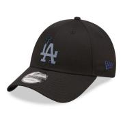 Zwarte Dodgers Folie Logo Pet New Era , Black , Heren