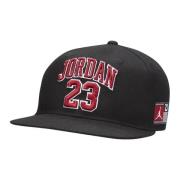 Zwarte Flatbrim Pet voor Kinderen Jordan , Black , Heren