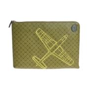 Stijlvolle Pochette met Rits Sluiting Trussardi , Green , Unisex