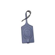 Mannen Leren Sleutelhanger Accessoires Trussardi , Blue , Unisex