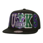 Zwarte Bucks Varsity Snapback Pet Mitchell & Ness , Black , Unisex