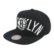 Zwarte Nets Snapback Pet Mitchell & Ness , Black , Heren