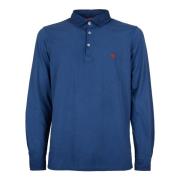 Blauw Katoenen Poloshirt Gallo , Blue , Heren