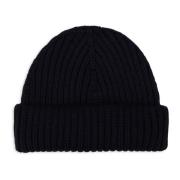 Blauwe Geribbelde Beanie Muts Unisex Gallo , Blue , Unisex