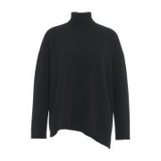 Zwarte Cashmere Coltrui Trui Aw24 MVM , Black , Dames