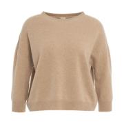 Beige Cashmere Sweater Aw24 MVM , Beige , Dames