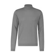 Slim Fit Turtleneck Sweater Roberto Collina , Gray , Heren