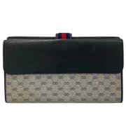 Pre-owned Leather wallets Gucci Vintage , Blue , Dames