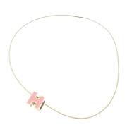 Pre-owned Metal necklaces Hermès Vintage , Pink , Dames