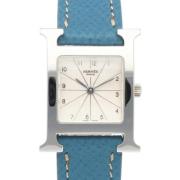 Pre-owned Stainless Steel watches Hermès Vintage , Blue , Dames