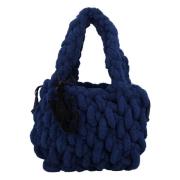 Navy Shearling Deken Tas JW Anderson , Blue , Dames