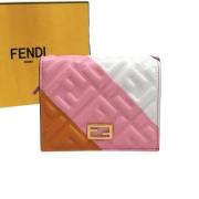 Pre-owned Leather wallets Fendi Vintage , Pink , Dames