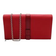 Pre-owned Leather wallets Loewe Pre-owned , Red , Dames