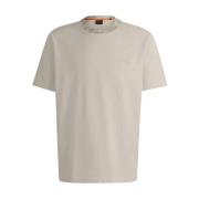 Korte Mouw Camo T-shirt Boss Orange , Beige , Heren