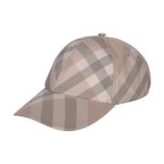 Beige Baseball Cap Ss24 Burberry , Beige , Heren